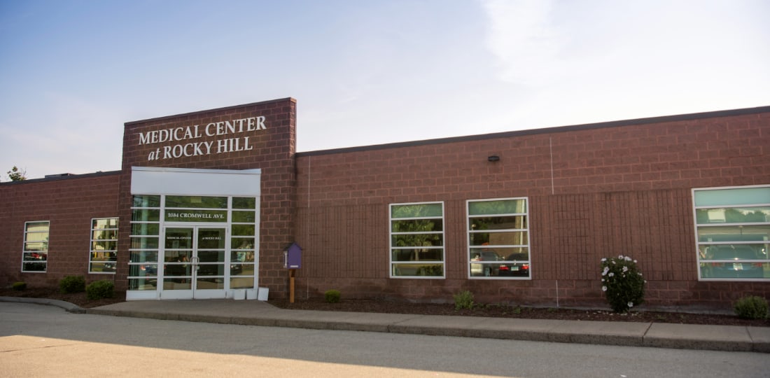 Medical Center at Rocky Hill, exterior view of the building